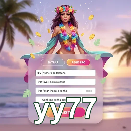 Ilustração de Experimente o app móvel da yy77 para jogo seguro