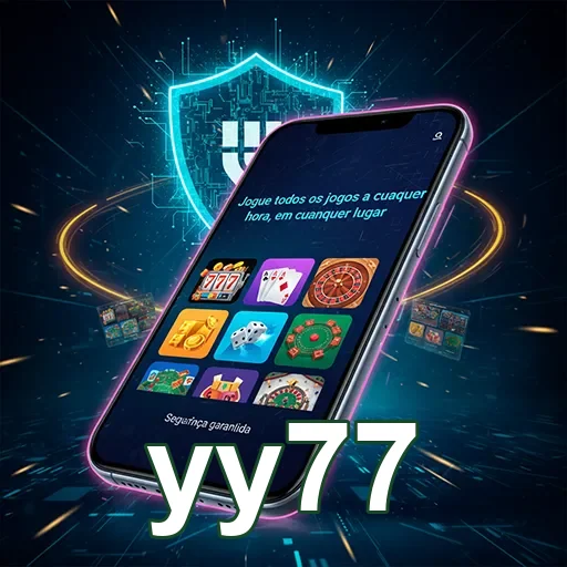 Ilustração de Experimente o app móvel da yy77 para jogo seguro