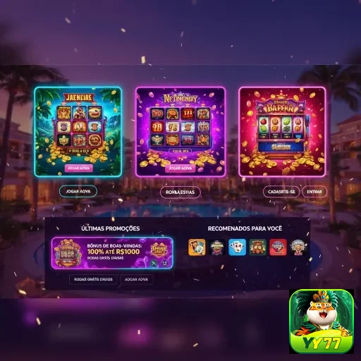 Jogador feliz acessando o cassino online yy77